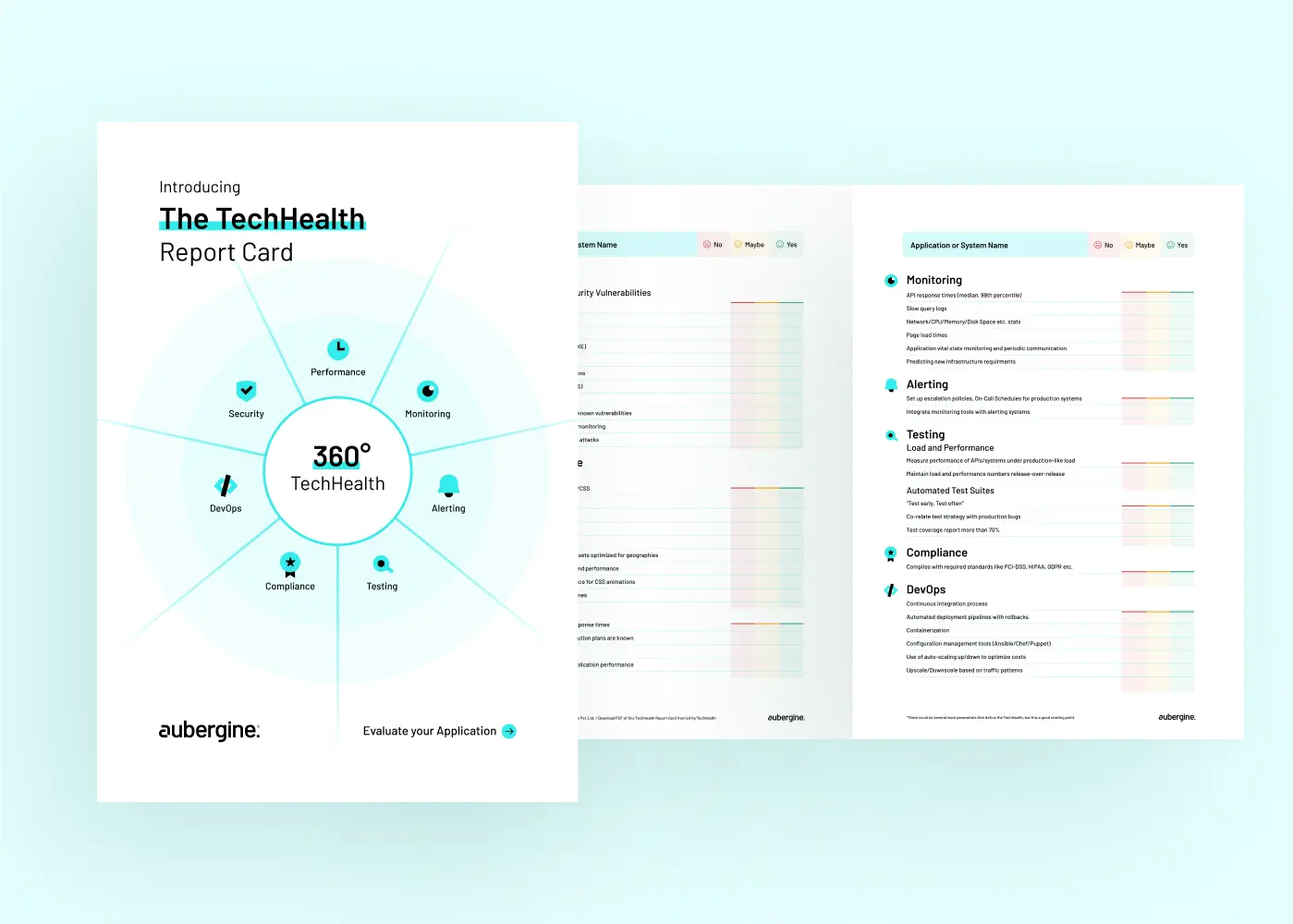 Tech health report card by Aubergine