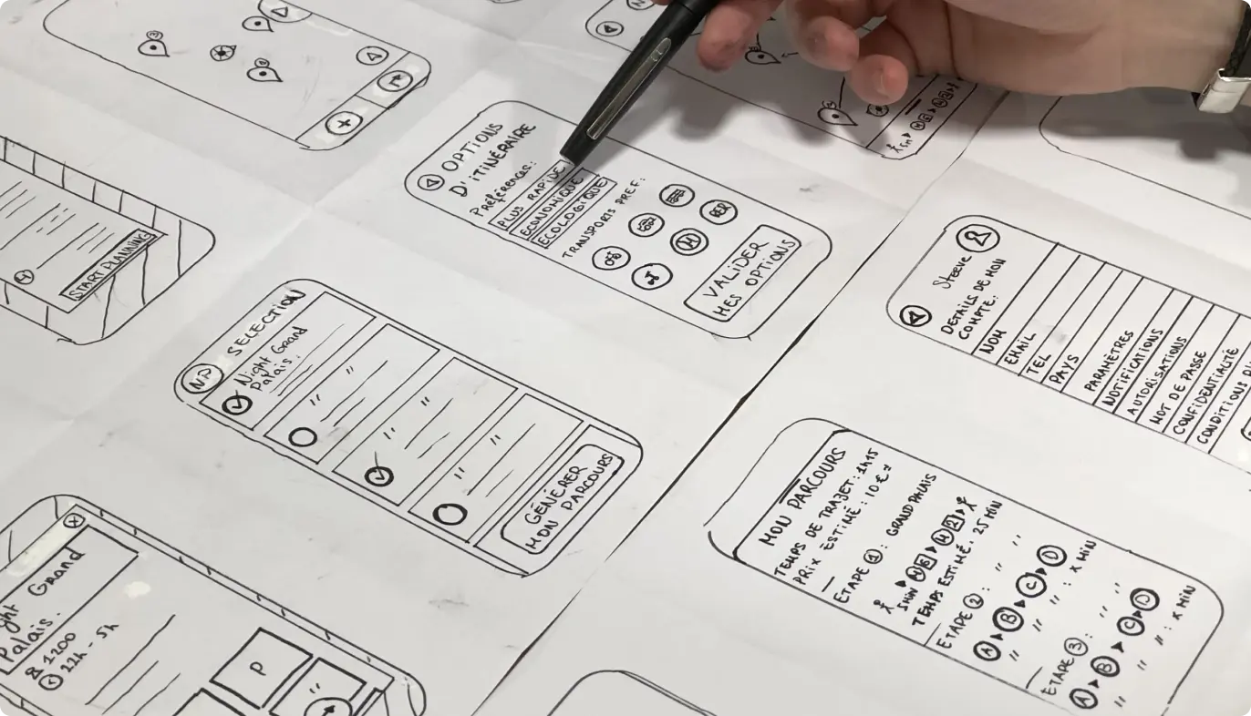 Paper Mobile wireframes